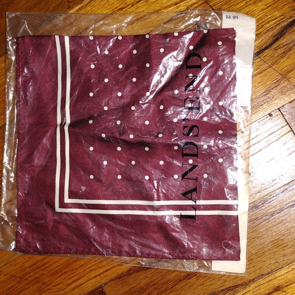 Lands end pocket square handkerchief
